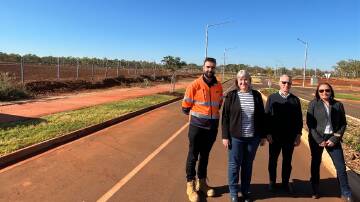 A new road - Corymbia Drive - has opened to provide access to Katherine's newest suburb. 