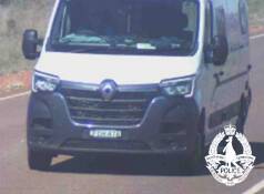 Mr Davey is believed to have been travelling from Tennant Creek to Darwin in a white Renault van with NSW registration FCH47A.