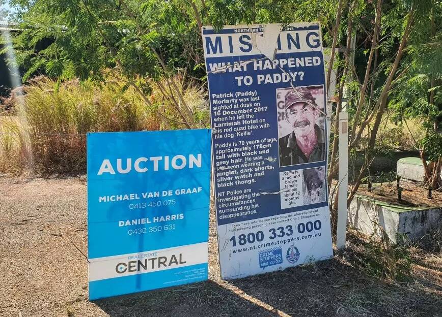Paddy Moriarty's Larrimah home was auctioned for $32,000 earlier this year.