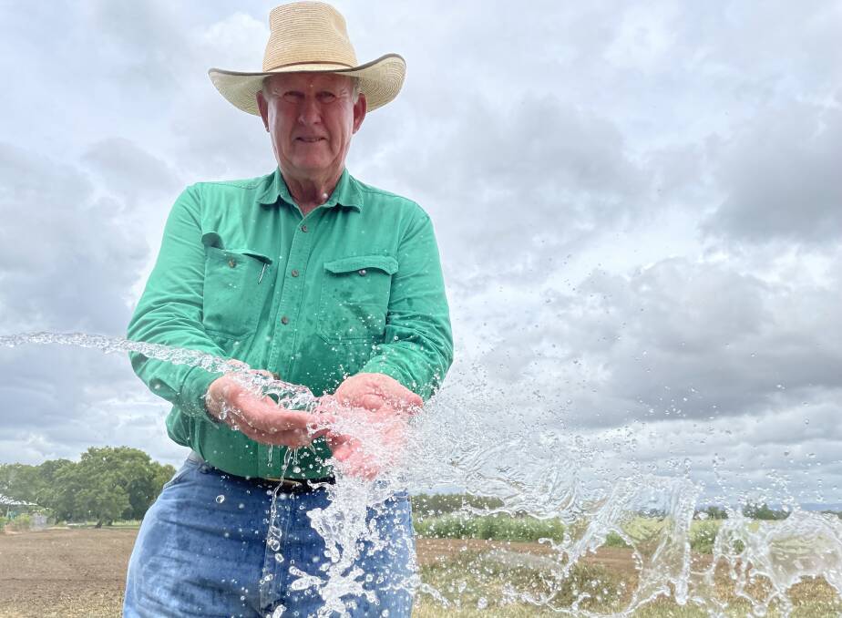 Central Queensland cattle producer Larry Acton's bore water is contaminated with PFAS from nearby Callide Power Station. Picture: Judith Maizey