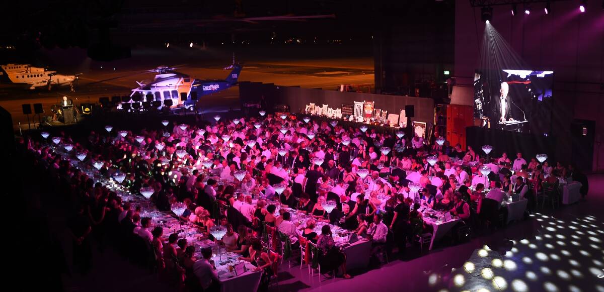 The inaugural CareFlight Hangar Ball in 2016 was a success, raising crucial funds for the aeromedical not-for-profit organisation. Photo: CareFlight.