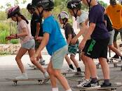 Children skateboarding. File Picture.