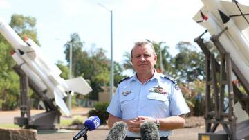 Air Commodore Pete Robinson says the fighter crash did not involve any other planes. Photo: (A)manda Parkinson/AAP PHOTOS